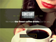 Tablet Screenshot of constantcoffeeandtea.com